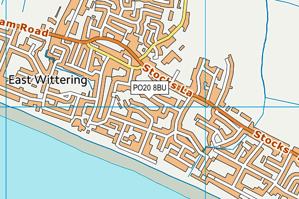 PO20 8BU map - OS VectorMap District (Ordnance Survey)