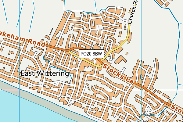PO20 8BW map - OS VectorMap District (Ordnance Survey)