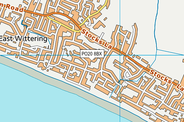 PO20 8BX map - OS VectorMap District (Ordnance Survey)