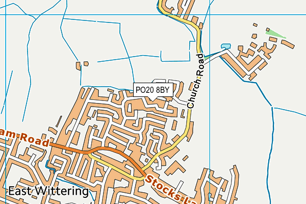 PO20 8BY map - OS VectorMap District (Ordnance Survey)