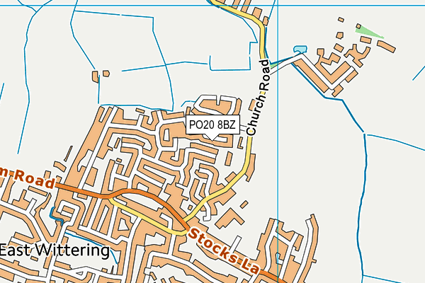 PO20 8BZ map - OS VectorMap District (Ordnance Survey)