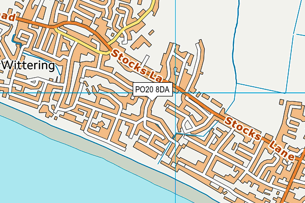 PO20 8DA map - OS VectorMap District (Ordnance Survey)