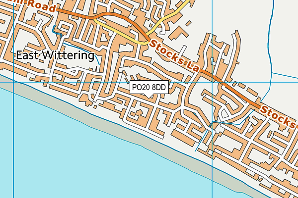 PO20 8DD map - OS VectorMap District (Ordnance Survey)