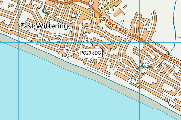 PO20 8DG map - OS VectorMap District (Ordnance Survey)