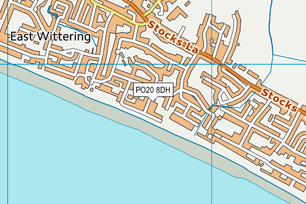 PO20 8DH map - OS VectorMap District (Ordnance Survey)