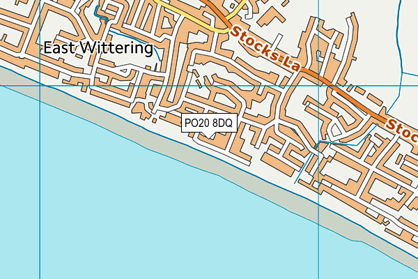 PO20 8DQ map - OS VectorMap District (Ordnance Survey)