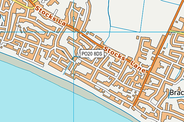 PO20 8DS map - OS VectorMap District (Ordnance Survey)