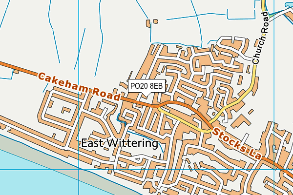 PO20 8EB map - OS VectorMap District (Ordnance Survey)