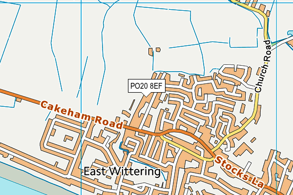 PO20 8EF map - OS VectorMap District (Ordnance Survey)