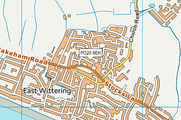 PO20 8EH map - OS VectorMap District (Ordnance Survey)