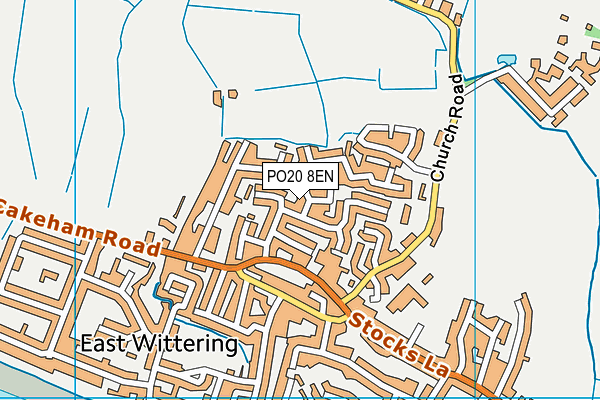 PO20 8EN map - OS VectorMap District (Ordnance Survey)