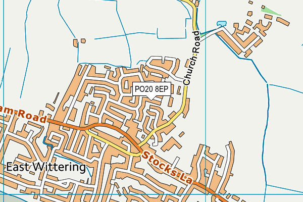 PO20 8EP map - OS VectorMap District (Ordnance Survey)
