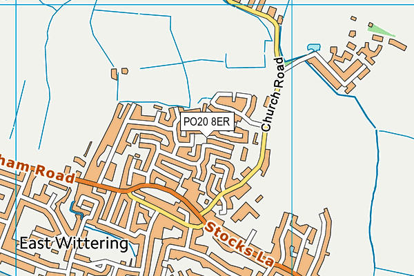 PO20 8ER map - OS VectorMap District (Ordnance Survey)