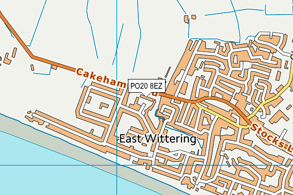 PO20 8EZ map - OS VectorMap District (Ordnance Survey)