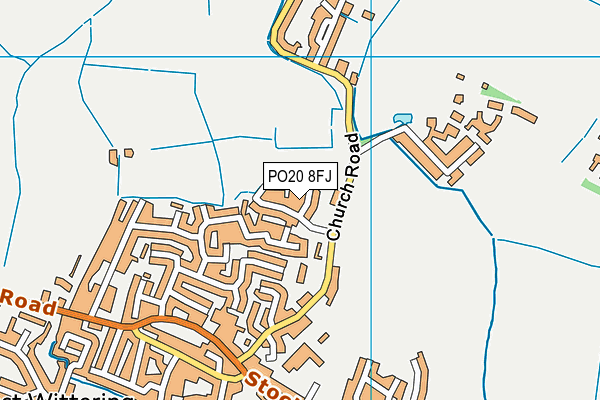 PO20 8FJ map - OS VectorMap District (Ordnance Survey)