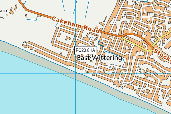 PO20 8HA map - OS VectorMap District (Ordnance Survey)