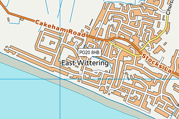 PO20 8HB map - OS VectorMap District (Ordnance Survey)