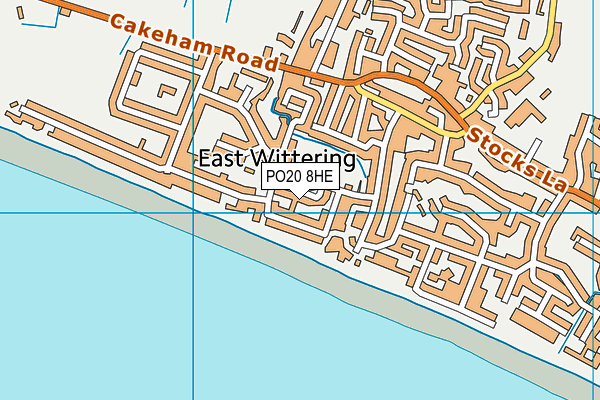 PO20 8HE map - OS VectorMap District (Ordnance Survey)