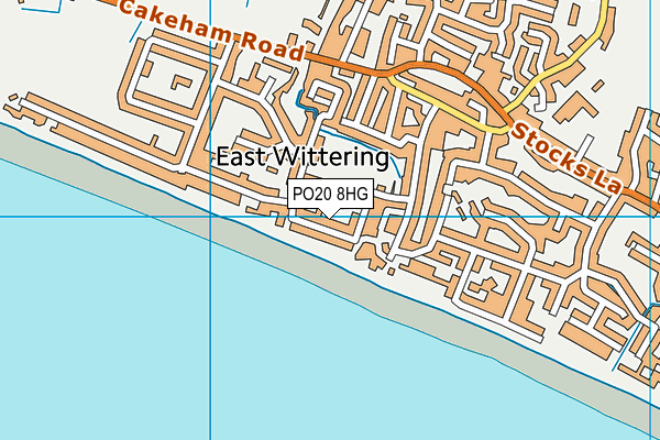 PO20 8HG map - OS VectorMap District (Ordnance Survey)