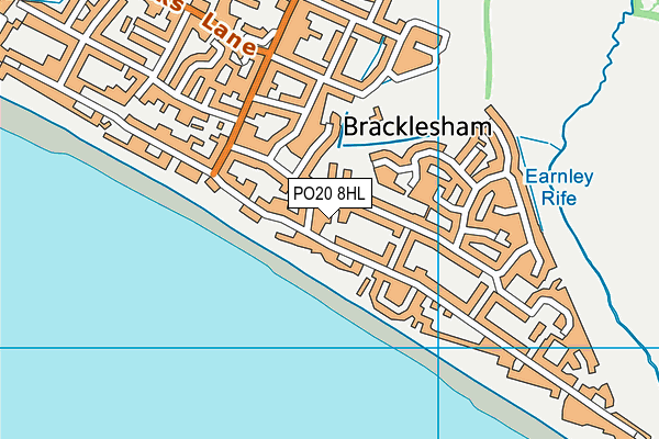 PO20 8HL map - OS VectorMap District (Ordnance Survey)