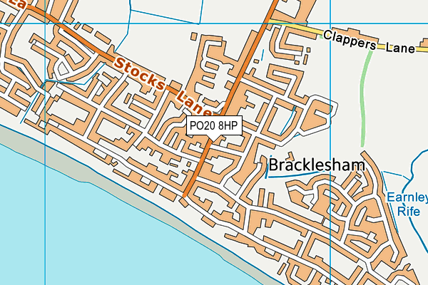 PO20 8HP map - OS VectorMap District (Ordnance Survey)