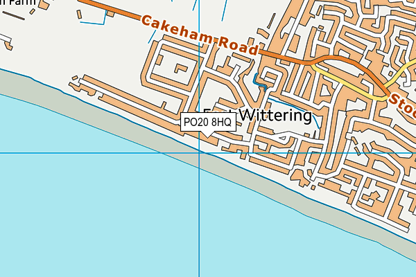 PO20 8HQ map - OS VectorMap District (Ordnance Survey)