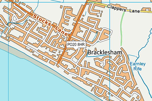 PO20 8HR map - OS VectorMap District (Ordnance Survey)