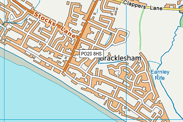 PO20 8HS map - OS VectorMap District (Ordnance Survey)