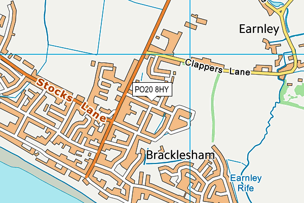 PO20 8HY map - OS VectorMap District (Ordnance Survey)