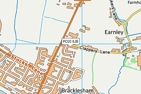 PO20 8JB map - OS VectorMap District (Ordnance Survey)