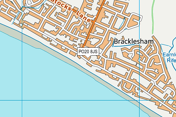 PO20 8JS map - OS VectorMap District (Ordnance Survey)