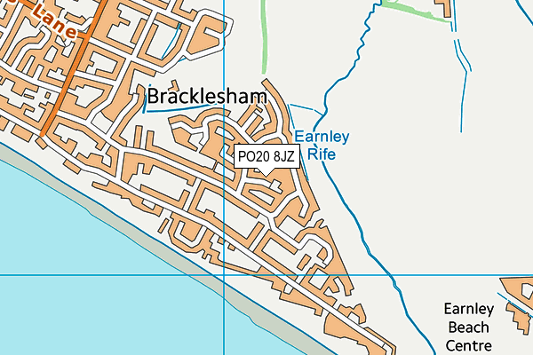 PO20 8JZ map - OS VectorMap District (Ordnance Survey)