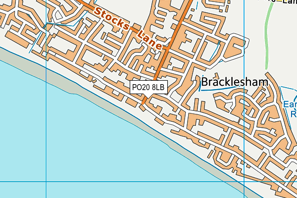 PO20 8LB map - OS VectorMap District (Ordnance Survey)