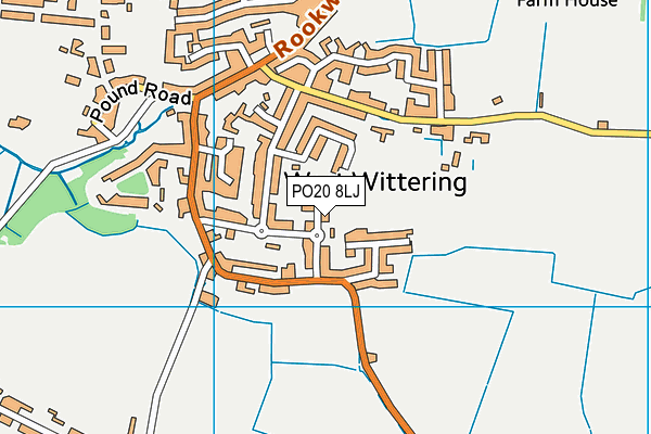 PO20 8LJ map - OS VectorMap District (Ordnance Survey)