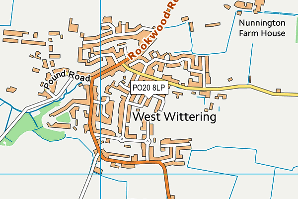 PO20 8LP map - OS VectorMap District (Ordnance Survey)