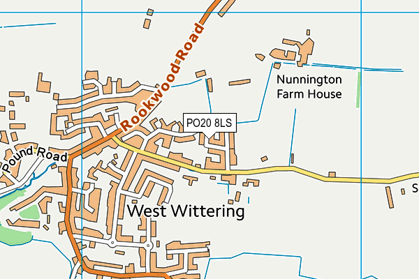 PO20 8LS map - OS VectorMap District (Ordnance Survey)