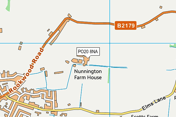 PO20 8NA map - OS VectorMap District (Ordnance Survey)