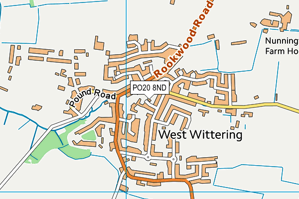 PO20 8ND map - OS VectorMap District (Ordnance Survey)