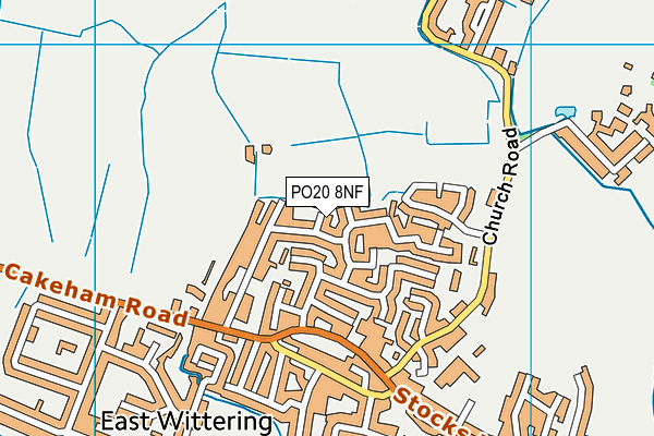 PO20 8NF map - OS VectorMap District (Ordnance Survey)