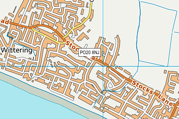 PO20 8NJ map - OS VectorMap District (Ordnance Survey)