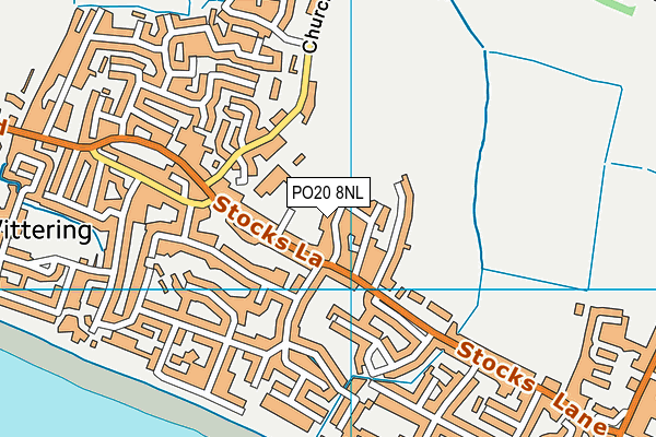 PO20 8NL map - OS VectorMap District (Ordnance Survey)