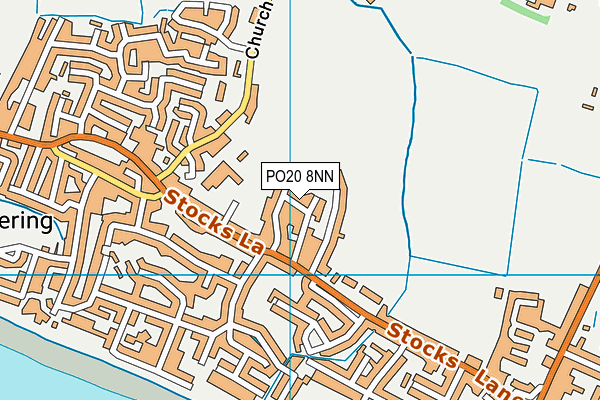 PO20 8NN map - OS VectorMap District (Ordnance Survey)