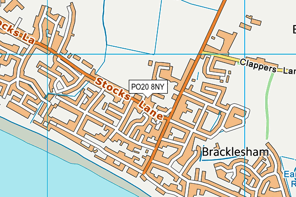 PO20 8NY map - OS VectorMap District (Ordnance Survey)