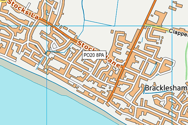 PO20 8PA map - OS VectorMap District (Ordnance Survey)