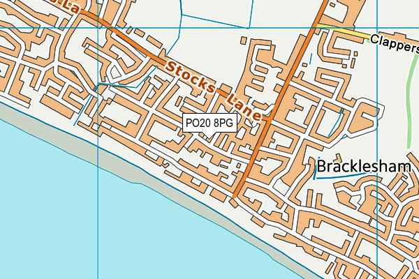 PO20 8PG map - OS VectorMap District (Ordnance Survey)