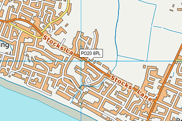 PO20 8PL map - OS VectorMap District (Ordnance Survey)