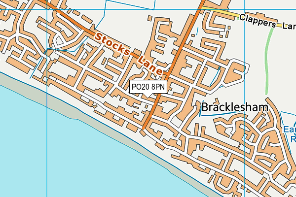PO20 8PN map - OS VectorMap District (Ordnance Survey)