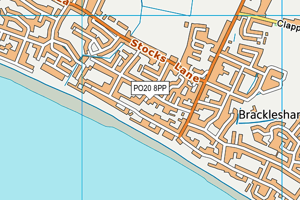 PO20 8PP map - OS VectorMap District (Ordnance Survey)