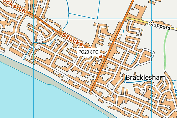 PO20 8PQ map - OS VectorMap District (Ordnance Survey)