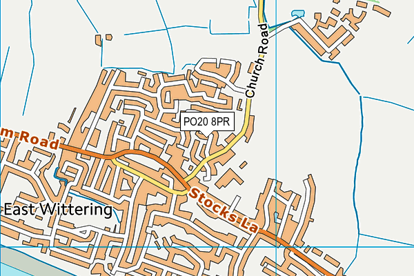 PO20 8PR map - OS VectorMap District (Ordnance Survey)